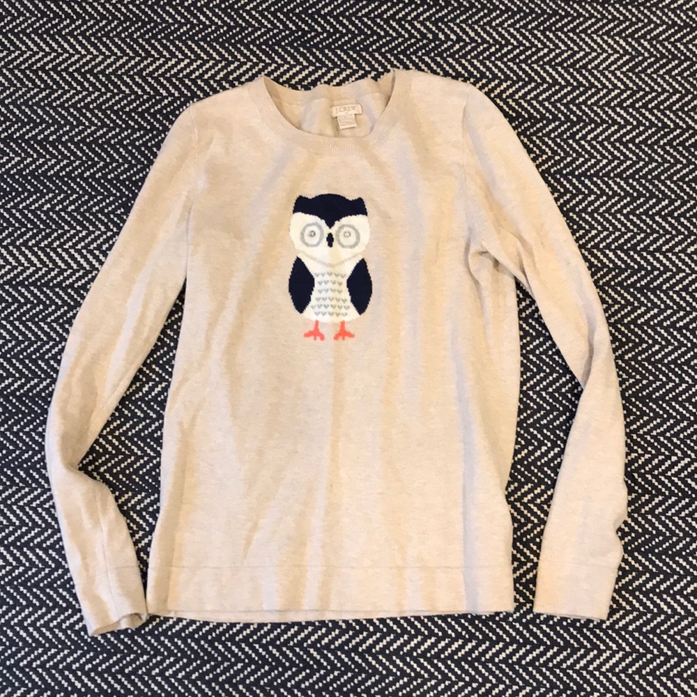 Jcrew Owl Sweater